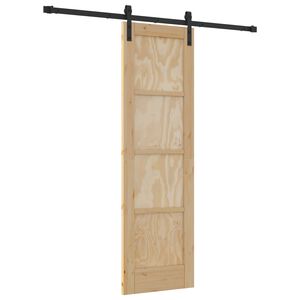 vidaXL Posuvn&eacute; dveře 61 x 198,5 cm Masivn&iacute; borovicov&eacute; dřevo