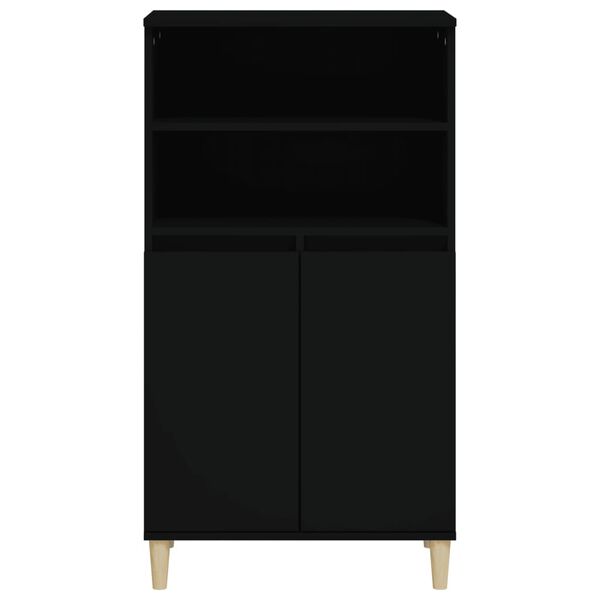 vidaXL Skříň highboard černá 60 x 36 x 110 cm kompozitní dřevo