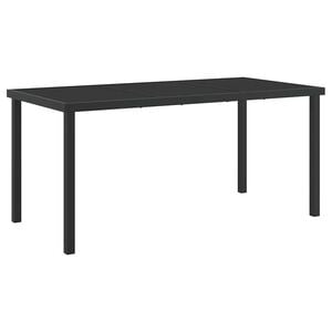 vidaXL Zahradn&iacute; stůl Čern&aacute; 160 x 80 x 73 cm kov