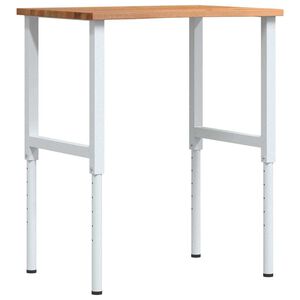 vidaXL Pracovn&iacute; stůl světle hněd&yacute; 80 x 60 x (71,5&ndash;98) cm masivn&iacute; dub