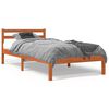 vidaXL Postel bez matrace voskově hněd&aacute; 75 x 190 cm masivn&iacute; borovice