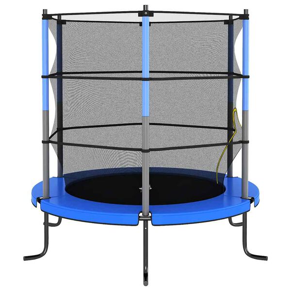 vidaXL Trampolína s bezpečnostní sítí kulatá 140 x 160 cm modrá