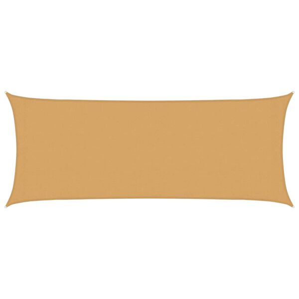 vidaXL Plachta proti slunci 160 g/m&sup2; obd&eacute;ln&iacute;k p&iacute;skov&aacute; 2 x 5 m HDPE