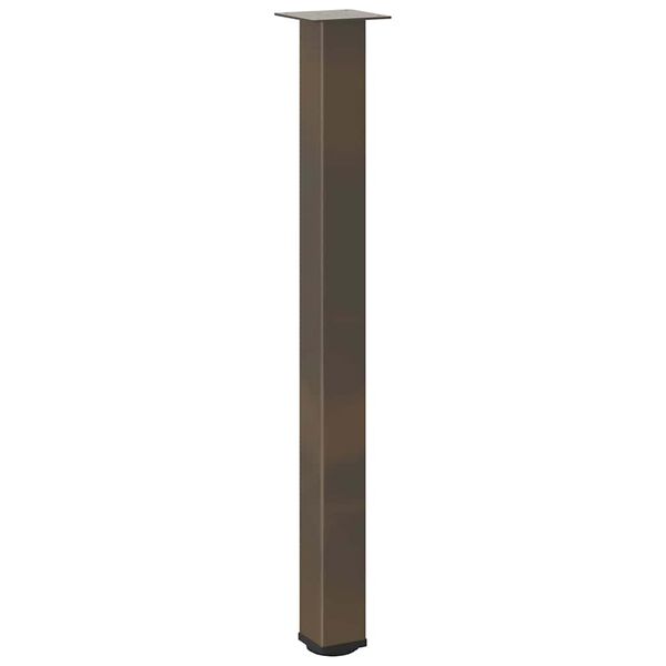 vidaXL Nohy barov&eacute;ho stolu 4 ks př&iacute;rodn&iacute; ocel 90-92 cm ocel