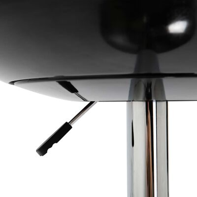 vidaXL Barový stůl černý Ø 60 cm ABS