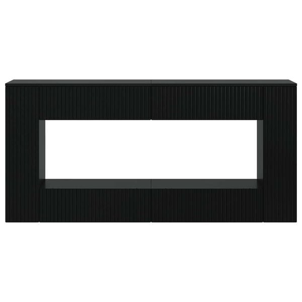 vidaXL Konzolov&yacute; stolek Čern&yacute; 155 x 29 x 74 cm Dřevěn&yacute; materi&aacute;l