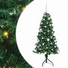 vidaXL Rohov&yacute; uměl&yacute; v&aacute;nočn&iacute; stromeček Zelen&aacute; 150 cm PVC a kov