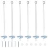 vidaXL Zemn&iacute; kotva 6 pcs Stř&iacute;brn&aacute; &Oslash;10 x 60 cm Pozinkovan&yacute; kov