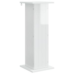 vidaXL Stojan na rostliny B&iacute;l&aacute; s vysok&yacute;m leskem 30,5 x 30 x 80,5 cm