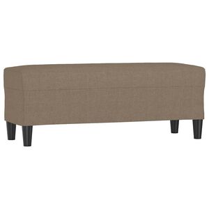 vidaXL Lavice taupe 100 x 35 x 41 cm textil