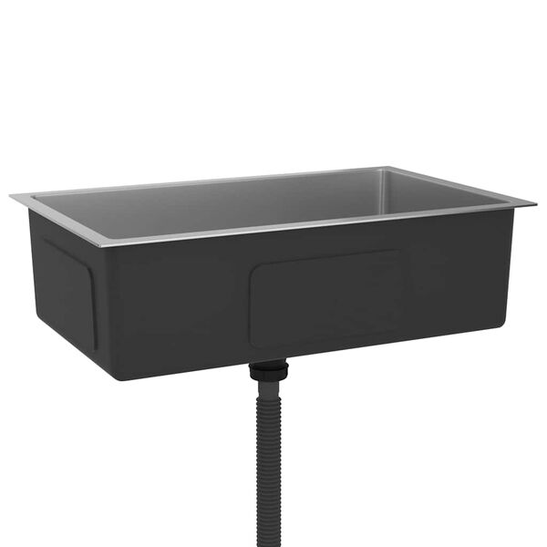 vidaXL Ručně vyrobený kuchyňský dřez nerezová ocel