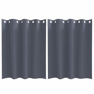vidaXL Z&aacute;věsy na zatemněn&iacute; s kroužky 2 pcs Antracit 140 x 140 cm