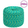 vidaXL Lodn&iacute; lano zelen&eacute; 6 mm 250 m polypropylen
