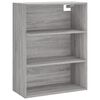 vidaXL Skříň highboard šedá sonoma 69,5 x 34 x 180 cm kompozitní dřevo