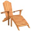 vidaXL Zahradn&iacute; židle Adirondack s podnožkou masivn&iacute; teakov&eacute; dřevo