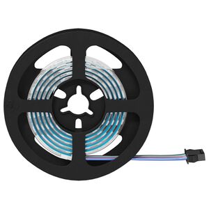 vidaXL LED p&aacute;s 4 pcs Čern&aacute; a průhledn&aacute; 120 x 0,8 x 0,3 cm Měď a plast