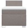 vidaXL Box spring postel s matrac&iacute; taupe 100 x 200 cm textil