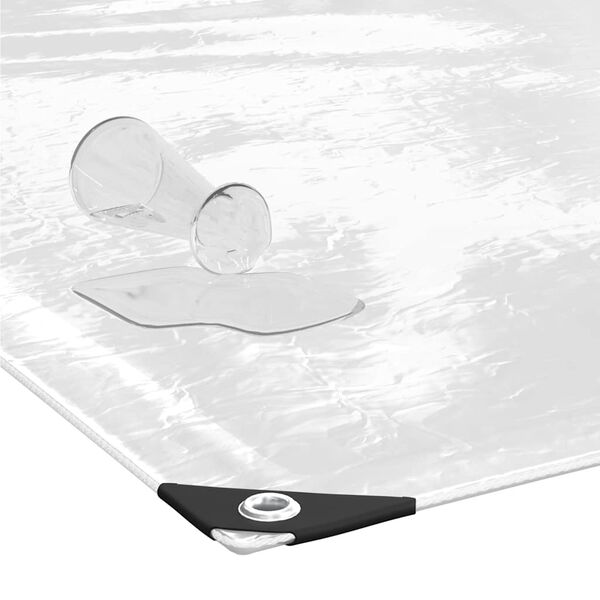 vidaXL Čir&aacute; plachta s oky 4x12 m PVC