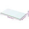 vidaXL Policov&aacute; deska sklo čir&eacute; 50x20 cm