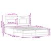 vidaXL R&aacute;m postele bez matrace dub sonoma 150x200 cm kompozitn&iacute; dřevo