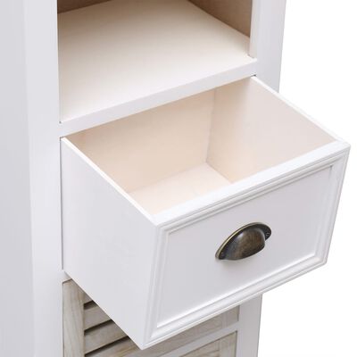 vidaXL 5dílný set koupelnového nábytku masivní dřevo bílý