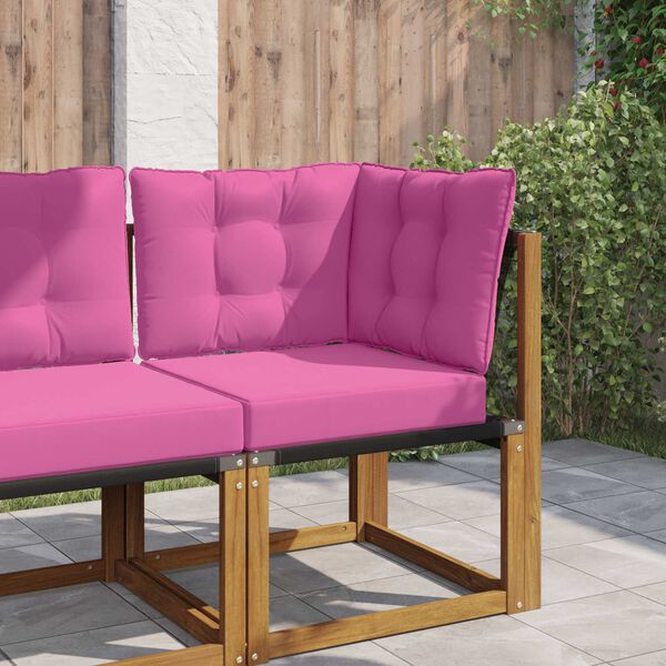 vidaXL Venkovn&iacute; pol&scaron;t&aacute;ř na pohovku 3 pcs Růžov&aacute; Polyester