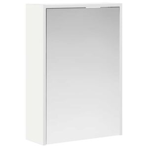 vidaXL Koupelnov&aacute; zrcadlov&aacute; skř&iacute;ň s polic&iacute; B&iacute;l&aacute; 43 x 16 x 62,5 cm