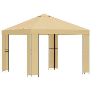 vidaXL Alt&aacute;n 3 x 3 m Kr&eacute;mov&aacute; Polyester a ocel 190 gsm
