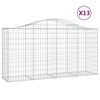vidaXL Klenut&eacute; gabionov&eacute; ko&scaron;e 13ks 200x50x100/120cm pozinkovan&eacute; železo
