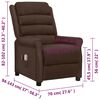 vidaXL Elektrick&eacute; mas&aacute;žn&iacute; křeslo hněd&eacute; uměl&aacute; kůže