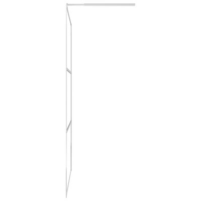 vidaXL Zástěna do průchozí sprchy celé mléčné ESG sklo 115 x 195 cm