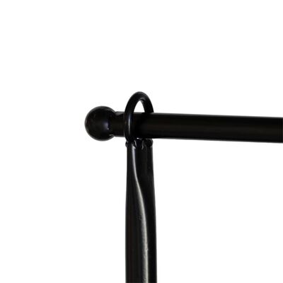 Esschert Design Dekorativní stolní tyč se svorkami černá