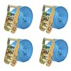 vidaXL R&aacute;čnov&eacute; up&iacute;nac&iacute; p&aacute;sy, 4 ks, 2 tuny, 6mx38mm, modr&eacute;