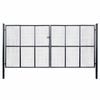 vidaXL Pletiv&aacute; zahradn&iacute; branka pozinkovan&aacute; ocel 400 x 200 cm &scaron;ed&aacute;
