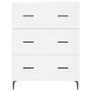 vidaXL Skř&iacute;ň highboard b&iacute;l&aacute; 69,5 x 34 x 180 cm kompozitn&iacute; dřevo