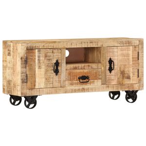 vidaXL TV stolek hrub&eacute; mangovn&iacute;kov&eacute; dřevo 110 x 30 x 50 cm