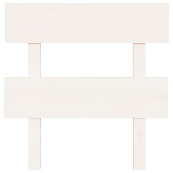 vidaXL Čelo postele bílé 103,5 x 3 x 81 cm masivní borovice