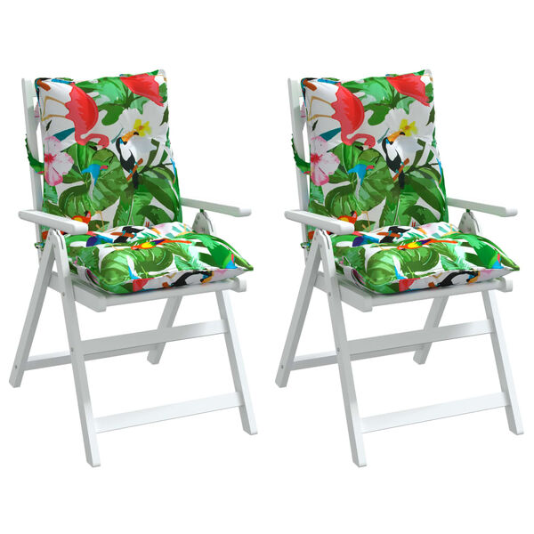 vidaXL Podu&scaron;ky na židli s n&iacute;zk&yacute;m opěradlem 2 ks v&iacute;cebarevn&eacute; oxford