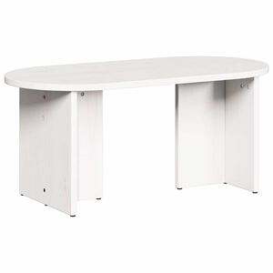 vidaXL Konferenčn&iacute; stolek B&iacute;l&aacute; 80 x 39,5 x 35 cm Masivn&iacute; borov&eacute; dřevo
