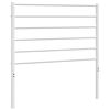 vidaXL Kovov&eacute; n&aacute;hradn&iacute; čelo postele b&iacute;l&eacute; 90 cm