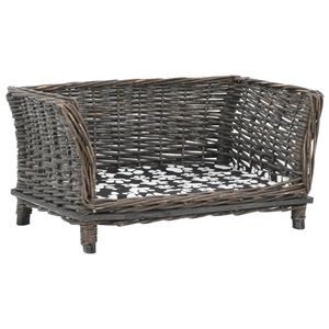 vidaXL Pel&iacute;&scaron;ek pro psy s podu&scaron;kou &scaron;ed&yacute; 50 x 33 x 30 cm př&iacute;rodn&iacute; vrba