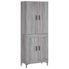 vidaXL Skř&iacute;ň highboard &scaron;ed&aacute; sonoma 69,5 x 34 x 180 cm kompozitn&iacute; dřevo