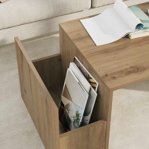 vidaXL Konferenčn&iacute; stolek Artisanov&yacute; dub 90 x 45 x 35 cm