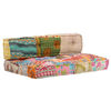 vidaXL Pouf patchwork textil