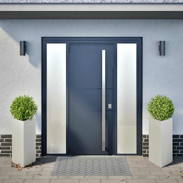 vidaXL Zahradn&iacute; truhl&iacute;ky 2 ks troj&uacute;heln&iacute;kov&eacute; 40x40x75 cm nerezov&aacute; ocel