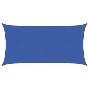 vidaXL Slunečn&iacute; plachta 2 x 6 m HDPE Obd&eacute;ln&iacute;kov&yacute; Modr&aacute;