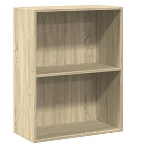 vidaXL Knihovna se 2 policemi dub sonoma 60 x 30 x 76,5 cm dřevotř&iacute;ska