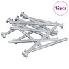 vidaXL &Scaron;roub 12 ks Stř&iacute;brn&aacute; M6 x 85 mm Ocel
