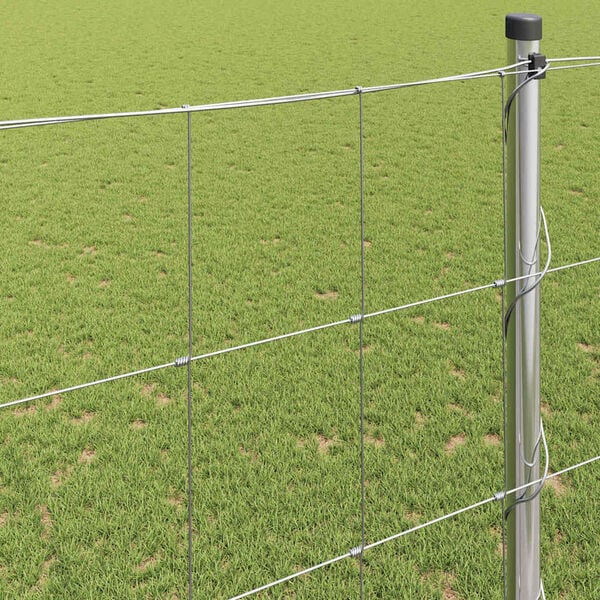 vidaXL Pastevn&iacute; plot Stř&iacute;brn&aacute; 50 x 1,5 m Pozinkovan&aacute; ocel