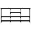 vidaXL Konzolov&yacute; stolek Čern&yacute; dub 160 x 29 x 80 cm Kompozitn&iacute; dřevo